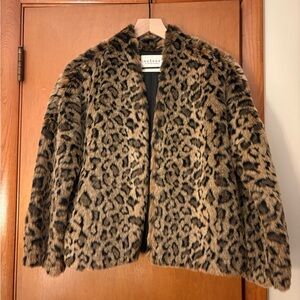 Velvet by Graham & Spencer Animal Print Faux Fur Coat